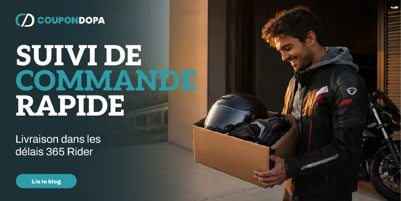 Suivi de commande rapide  Livraison dans les délais 365 Rider